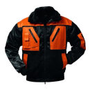 NORWAY OSLO Pilotenjacke 4 in 1 Schwarz/Orange Gr. M