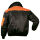 NORWAY OSLO Pilotenjacke 4 in 1 Schwarz/Orange Gr. M