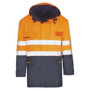 gammatex Warnschutz-Jacke FA 3000 VIVA Orange/Navy Länge 90 cm inkl. Wechselfutter 3XL