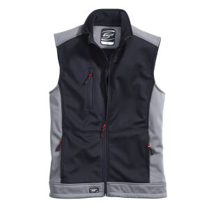 KORSAR ATHLETIC Softshellweste Schwarz/Grau XL