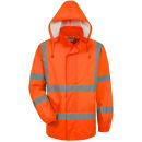 SAFESTYLE HAUKE Warnschutz-Regenjacke mit Kapuze Orange