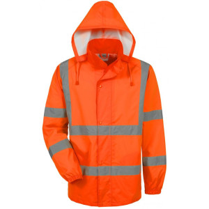 SAFESTYLE HAUKE Warnschutz-PU-Regenjacke Orange M
