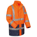 SAFESTYLE ALEXANDER Warnschutz-PU-Parka 2 in 1 Orange/Marine