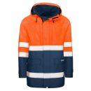 gammatex Warn-Wetterschutz-Jacke PRÄVENT 300 Orange/Navy Länge 85 cm inkl. Wechselfutter