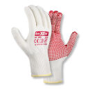 teXXor Feinstrick-Montage-Handschuhe Weiß/Rot