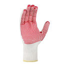 teXXor Feinstrick-Montage-Handschuhe Weiß/Rot