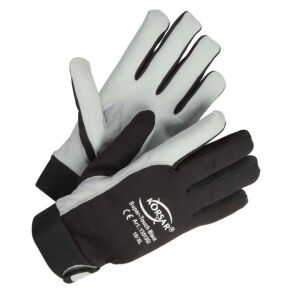 KORSAR SUPER-TOUCH BLACK Mechaniker-Handschuhe Schwarz/Weiß 10(XL)