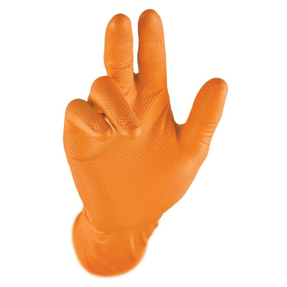 STRONGHAND GRIP Nitril Universal-Handschuhe Orange | Extra Grip & Sch,  10,99