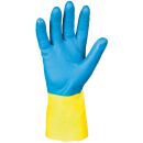 STRONGHAND KENORA Neopren Chemikalienschutz-Handschuhe Blau/Gelb 10(XL)