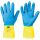 STRONGHAND KENORA Neopren Chemikalienschutz-Handschuhe Blau/Gelb 10(XL)