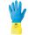 STRONGHAND KENORA Neopren Chemikalienschutz-Handschuhe Blau/Gelb 10(XL)