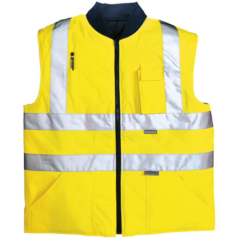 PLANAM Bodywarmer gelb Winter Warnweste - MONTIS Berufsbekleidung - A,  54,99 €