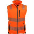 PREVENT Trendline Warnschutz-Softshellweste Orange/Schwarz M