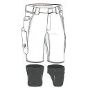 grizzlyskin Kniepolstertaschen für Shorts IRON Gr. N5 (64-68)