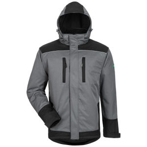 ELYSEE AJAX Winter-Softshelljacke Grau/Schwarz