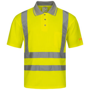 SAFESTYLE DIEGO UV-Warnschutz-Polo-Shirt Gelb