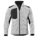 PROTECTANO Strickfleecejacke Weiß-Melliert XL