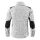 PROTECTANO Strickfleecejacke Weiß-Melliert XL