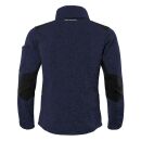 PROTECTANO Strickfleecejacke Navy-Melliert XL