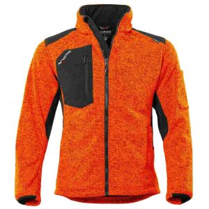 PROTECTANO Strickfleecejacke Orange M