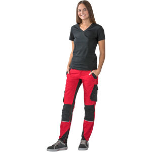 PLANAM NORIT Damen Bundhose Rot/Schwarz 40