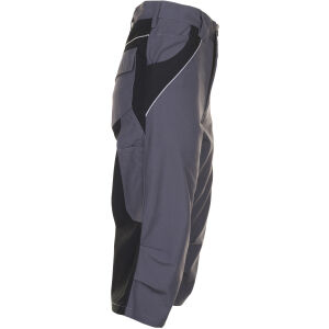 PLANAM PLALINE 3/4-Hose Schiefer/Schwarz – Kurze Arbeitshose Shorts Aus Canvas, OVP