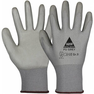 HASE PU-GREY Montage-Handschuhe Grau
