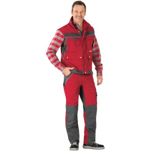PLANAM PLALINE Arbeitsweste Rot/Schiefer Gr. XXXL
