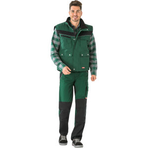 PLANAM PLALINE Winterweste Grün/Schwarz Gr. XL