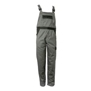 PLANAM TRISTEP Latzhose Grau/Schwarz 56