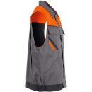 PLANAM VISLINE Weste Zink/Orange