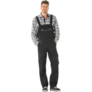 PLANAM CANVAS320 Latzhose Schwarz/Schwarz Gr. 54