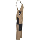 PLANAM CANVAS320 Latzhose Khaki/Schwarz