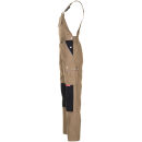 PLANAM CANVAS320 Latzhose Khaki/Schwarz