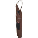 PLANAM CANVAS320 Latzhose Braun/Schwarz