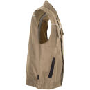 PLANAM CANVAS320 Arbeitsweste Khaki/Schwarz