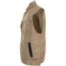 PLANAM CANVAS320 Arbeitsweste Khaki/Schwarz