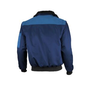 Produktbild von Qualitex 4-in-1 Pilotenjacke 100040 – Winter-/Arbeitsjacke Marine/kornblau, Größen S Bis 4XL