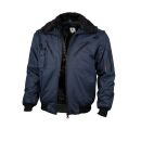 QUALITEX Pilotenjacke mit Kapuze 4 in 1 Marine Gr. L