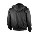 QUALITEX Pilotenjacke mit Kapuze 4 in 1 Schwarz Gr. M