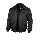 QUALITEX Pilotenjacke mit Kapuze 4 in 1 Schwarz Gr. XXL