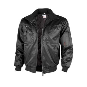 QUALITEX Pilotenjacke festes Steppfutter Schwarz Gr. M