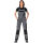 PLANAM NORIT Damen Latzhose Schiefer/Schwarz 36