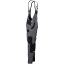 PLANAM NORIT Damen Latzhose Schiefer/Schwarz 38