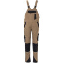 PLANAM NORIT Damen Latzhose Sand/Schwarz 54
