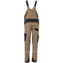 PLANAM NORIT Damen Latzhose Sand/Schwarz 54