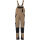 PLANAM NORIT Damen Latzhose Sand/Schwarz 54