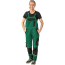 PLANAM NORIT Damen Latzhose Grün/Schwarz 48