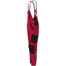 PLANAM NORIT Damen Latzhose Rot/Schwarz