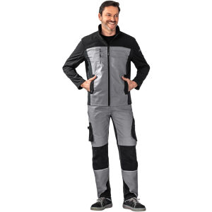 PLANAM NORIT Herren Hybridjacke Zink/Schwarz